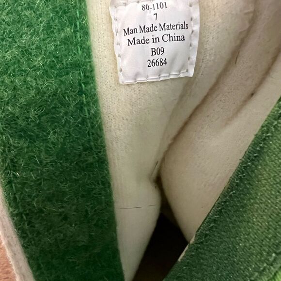 Green and White High-Top Boots - Picture 4 of 5